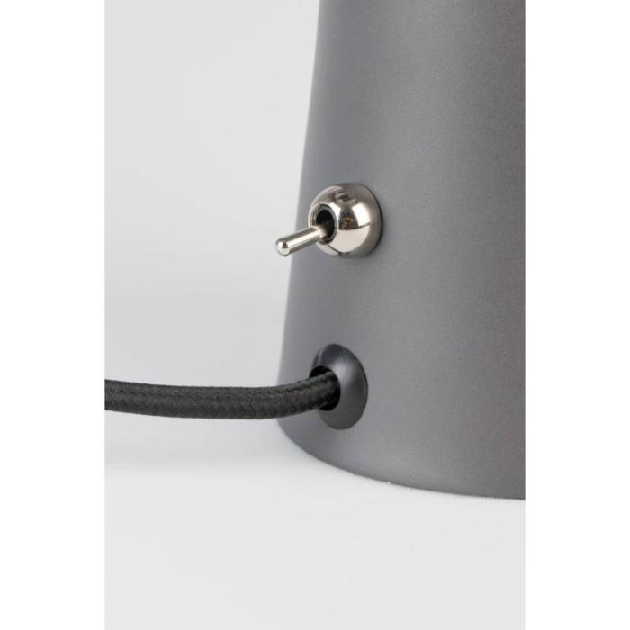 Lámpara de Escritorio Hierro Gris Oscuro, 26'5 Cm