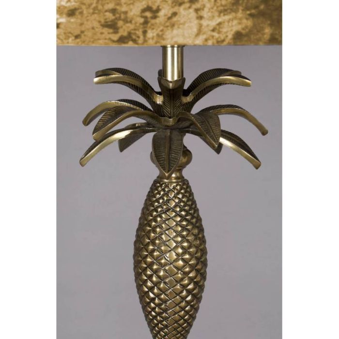 Lámpara de Pie Piña Aluminio Dorado, 114 Cm