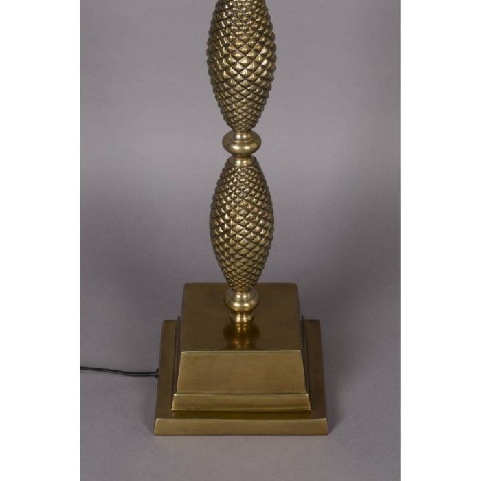 Lámpara de Pie Piña Aluminio Dorado, 114 Cm