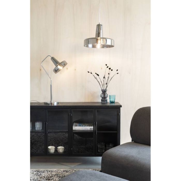 Lámpara de Sobremesa Hierro Gris, 59 Cm