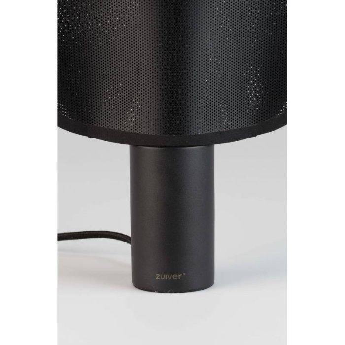 Lámpara Sobremesa Hierro Negro, 39 Cm