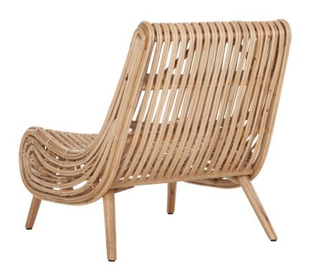 Sillón Aspecto Moderno Ratán Natural, 78 Cm