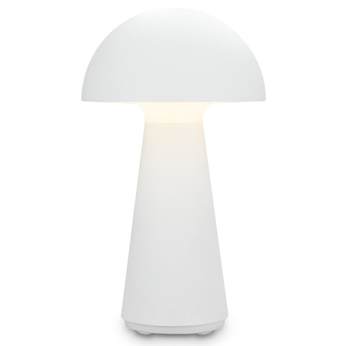 Lámpara De Sobremesa Moderno Recargable Blanco Mate, 28 Cm
