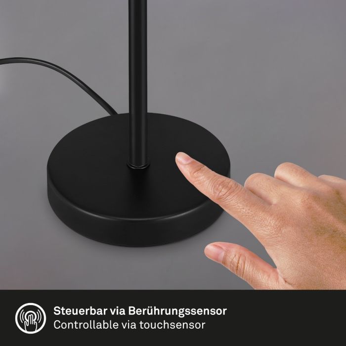Lámpara De Mesa  Led Metal Cristal