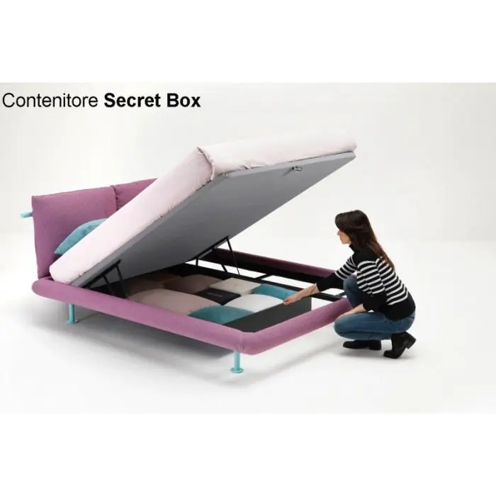 Cama So pop Crema, 150 Cm 