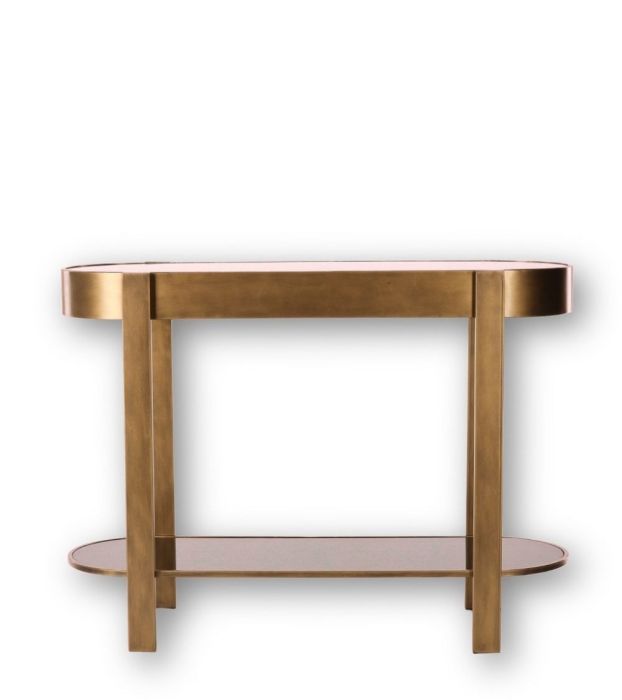 Consola Vidrio Templado Hierro, 112 Cm