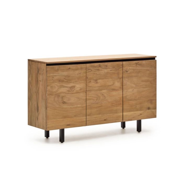Aparador Uxue 3 Puertas Estilo Nórdico Natural, 150 Cm