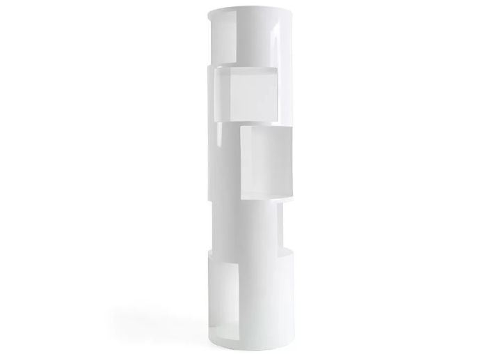 Estantería Redonda Lacado Blanco Mate,187'5 Cm