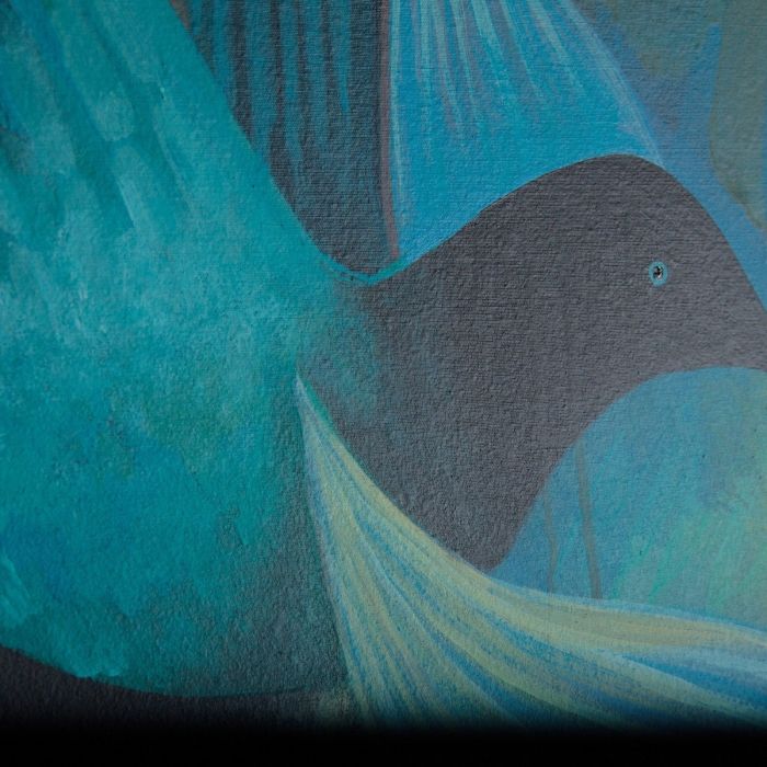 Lienzo Abstracto Multicolor Hombre