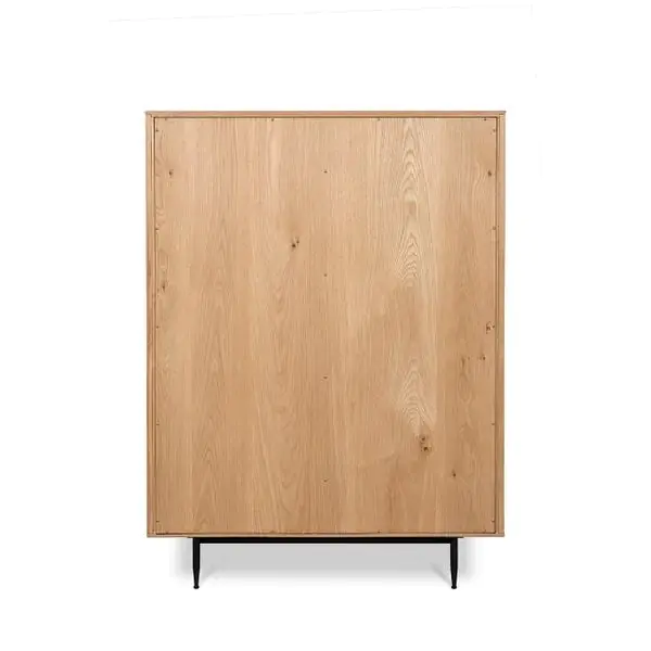 Aparador 1 Puerta Corredera Roble Natural, 98 Cm
