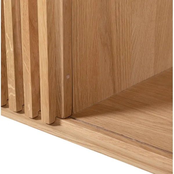 Aparador 1 Puerta Corredera Roble Natural, 98 Cm