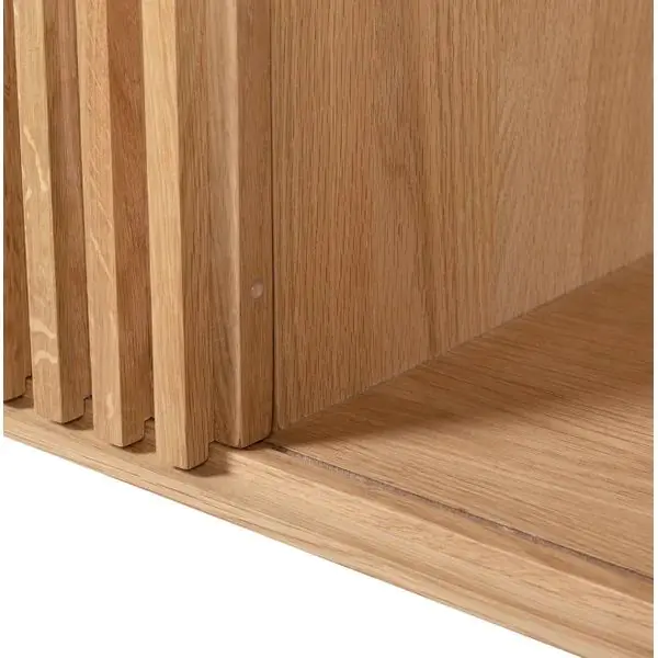 Aparador 1 Puerta Corredera Roble Natural, 98 Cm