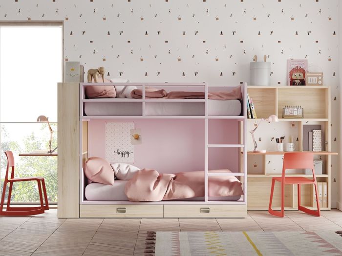 Litera Flat 2 Cajones 90 x190