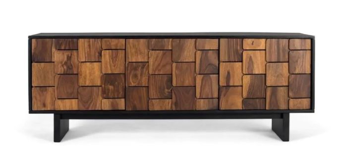 Mueble TV negro natural