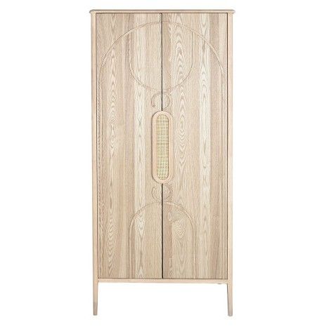 Armario nórdico de madera de abeto y mdf natural.