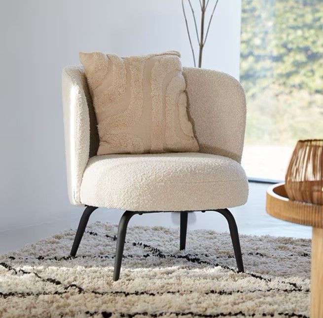 Sillón Bouclé Giratorio Dieyda