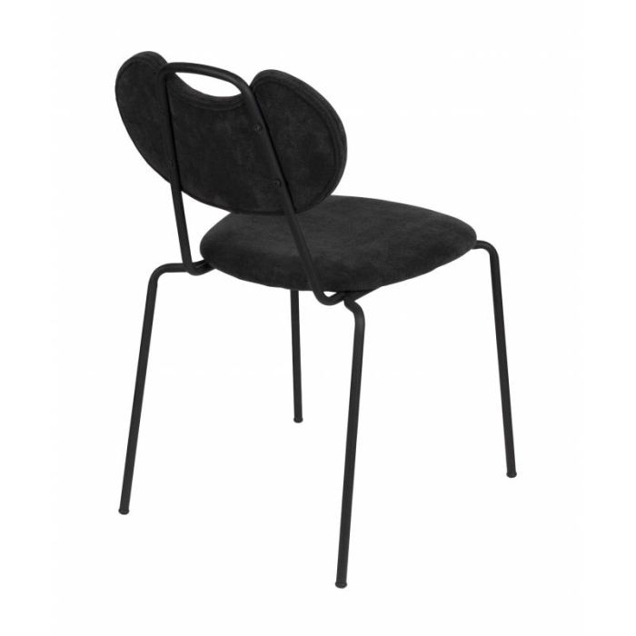 Silla Tejido Acero Negro, 56'5 Cm