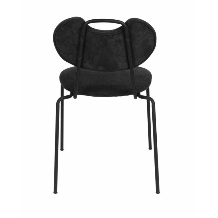 Silla Tejido Acero Negro, 56'5 Cm