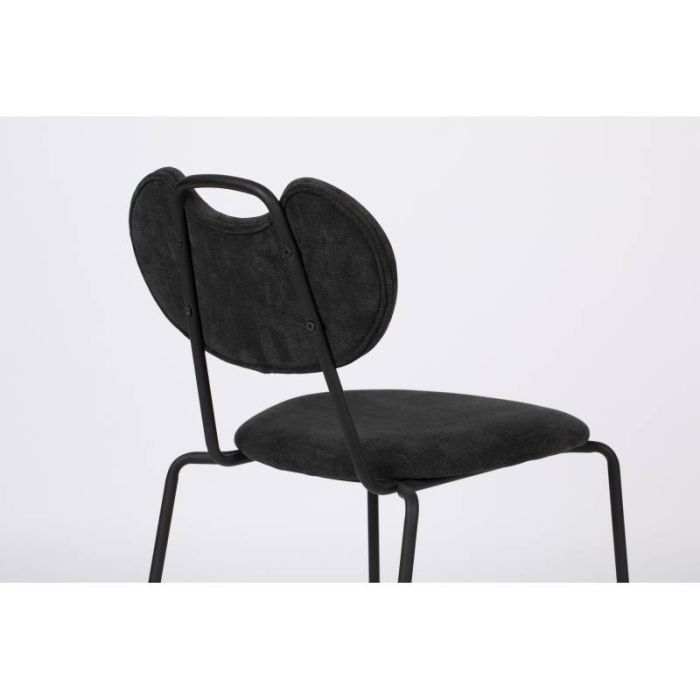 Silla Tejido Acero Negro, 56'5 Cm
