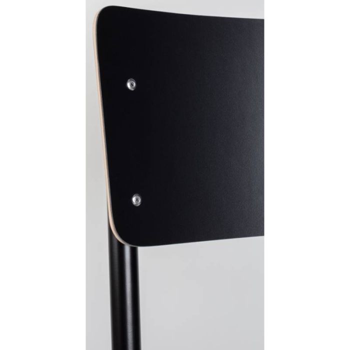 Silla Vintage Back to School Madera Acero Negro, 82'5 Cm