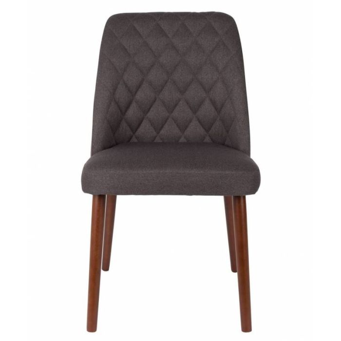 Silla Conway Estilo Moderno Gris Tejido, 85 Cm