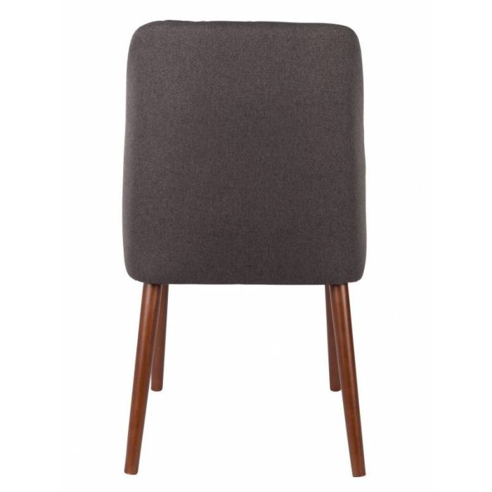 Silla Tejido Gris Madera Haya Color Nogal, 85 Cm