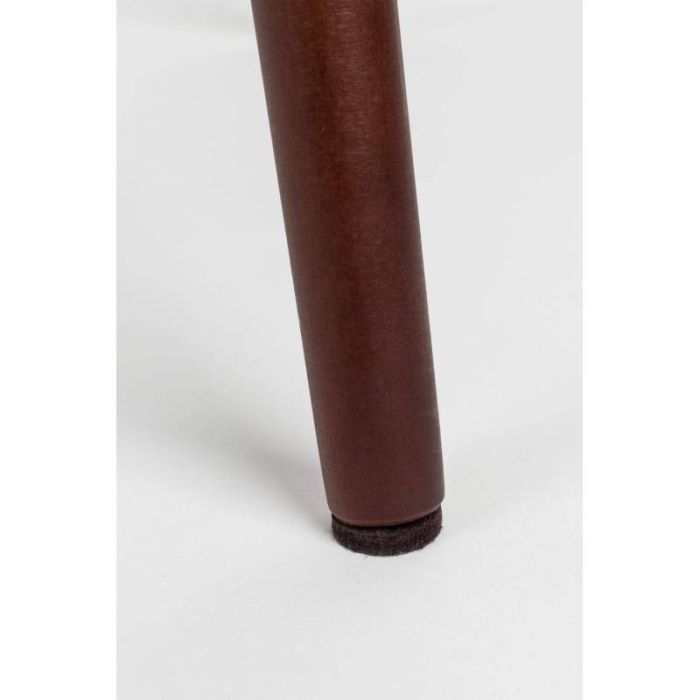 Silla Tejido Gris Madera Haya Color Nogal, 85 Cm