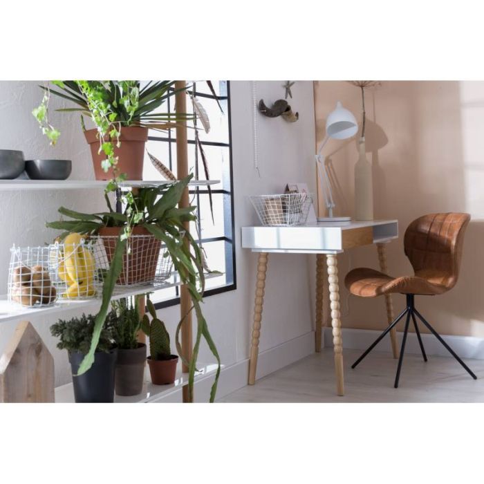 Silla Color Negro Tejido Acero, 80 Cm