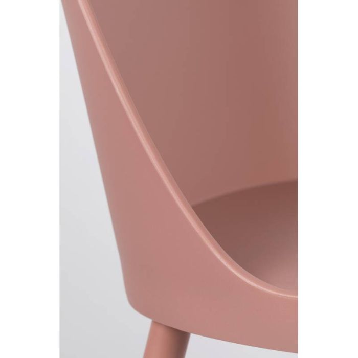 Silla Pip Estilo Nórdico Rosa Acero, 53'5 Cm