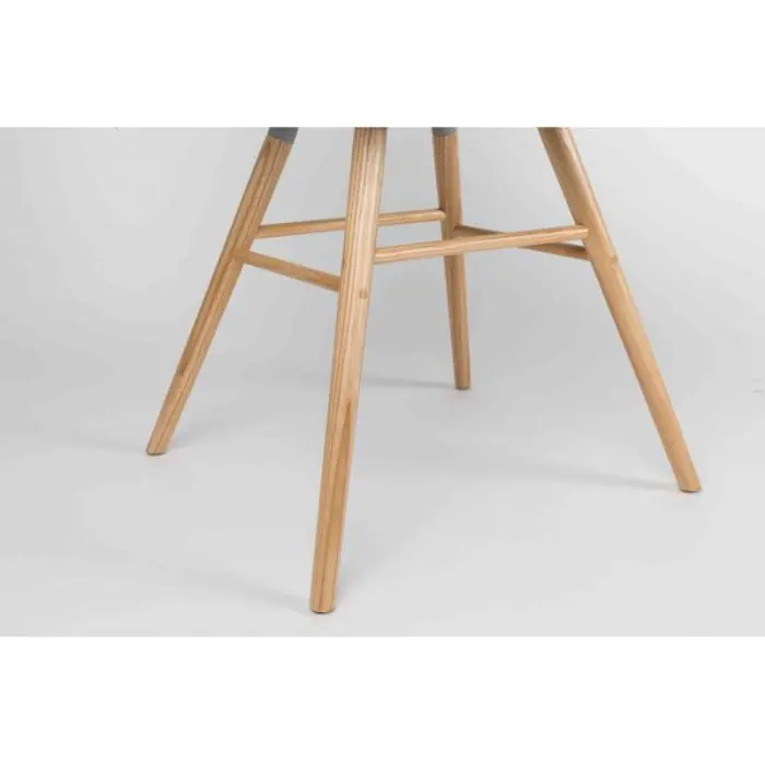 Silla Estilo Nórdico Blanco Madera, 55 Cm