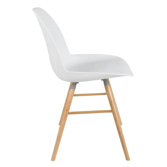 Silla Blanca Madera Natural