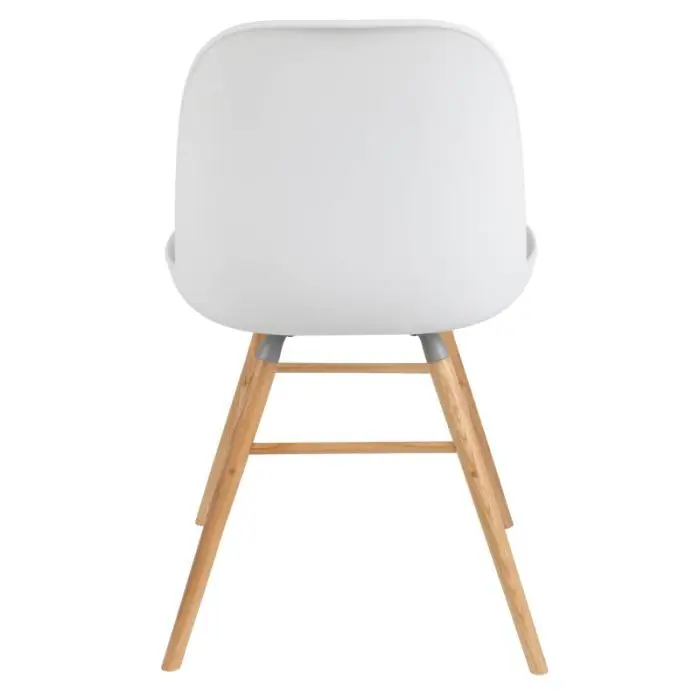 Silla Estilo Nórdico Blanco Madera, 55 Cm