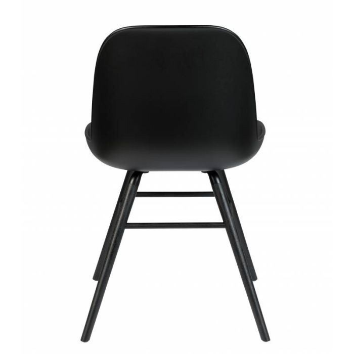 Silla Albert Madera Aluminio Negro,55 Cm