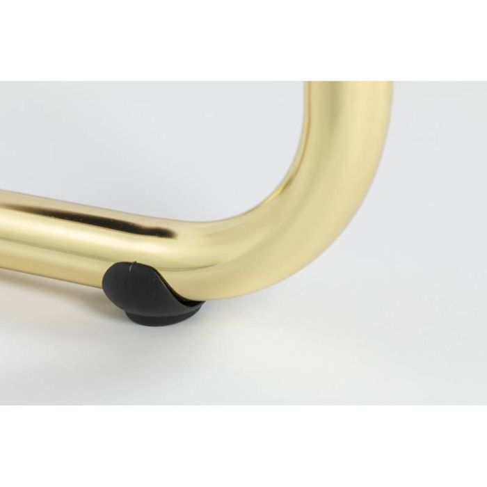 Silla Tejido Rosa Salmón Acero Dorado, 85 Cm
