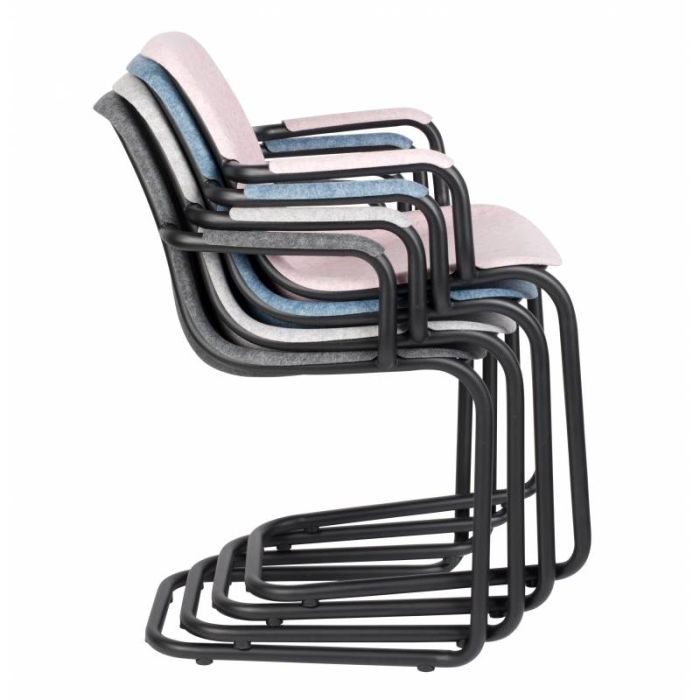 Silla Tejido Acero Gris Grafito, 78'5 Cm