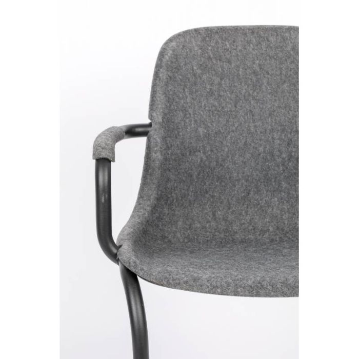 Silla Tejido Acero Gris Grafito, 78'5 Cm