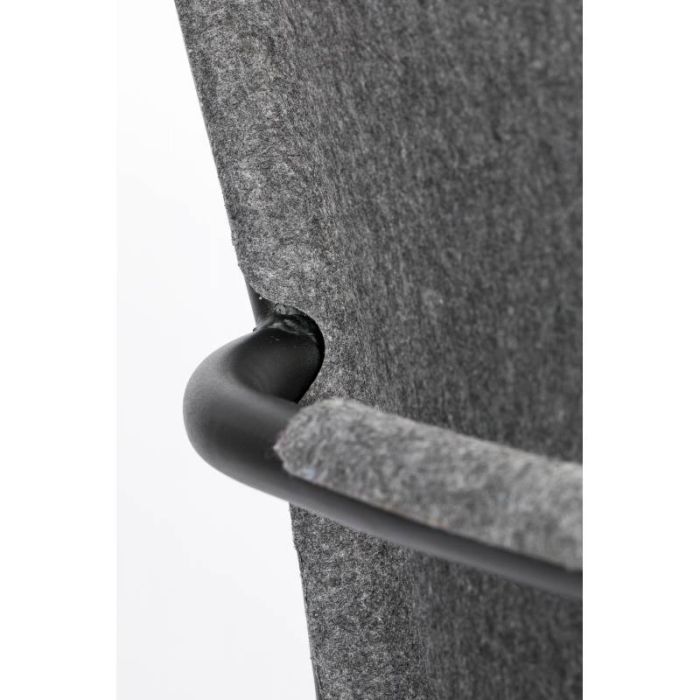 Silla Tejido Acero Gris Grafito, 78'5 Cm