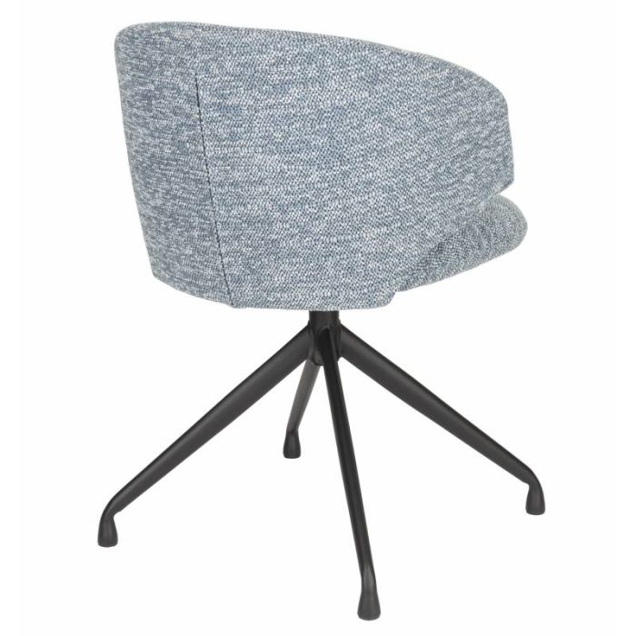 Silla Giratoria Azul Jaspeado Hierro, 54'5 Cm