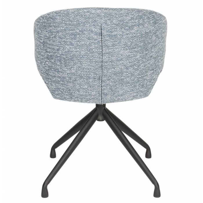 Silla Giratoria Azul Jaspeado Hierro, 54'5 Cm