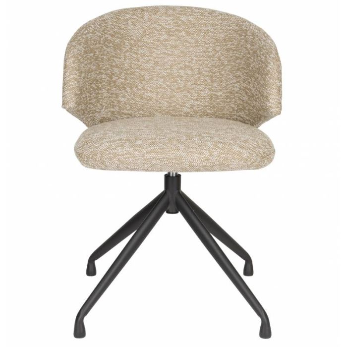 Silla Giratoria Marrón Jaspeado Hierro, 54'5 Cm