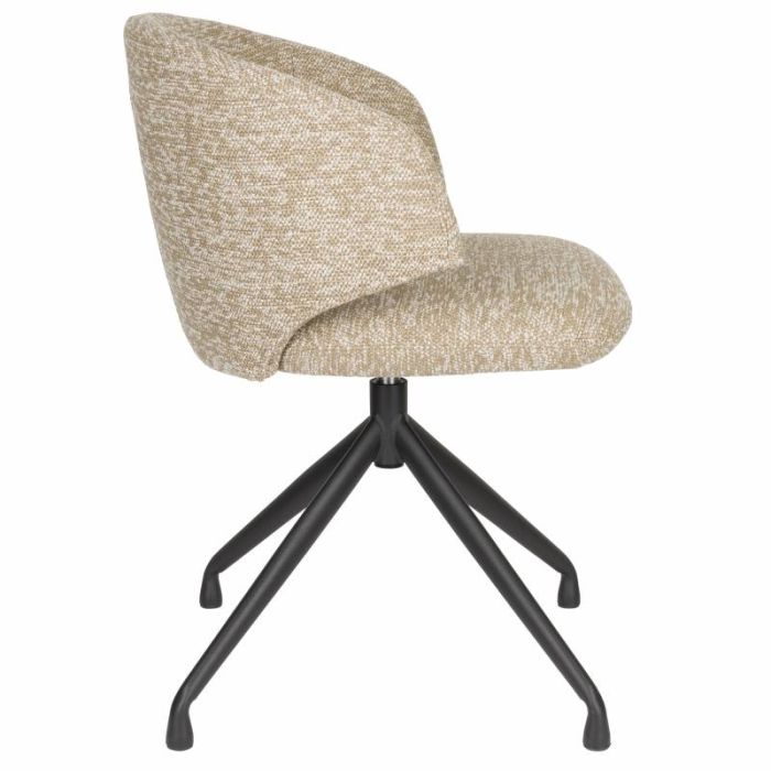 Silla Giratoria Marrón Jaspeado Hierro, 54'5 Cm