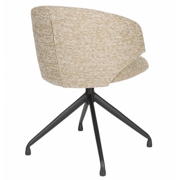 Silla Giratoria Marrón Jaspeado Hierro, 54'5 Cm