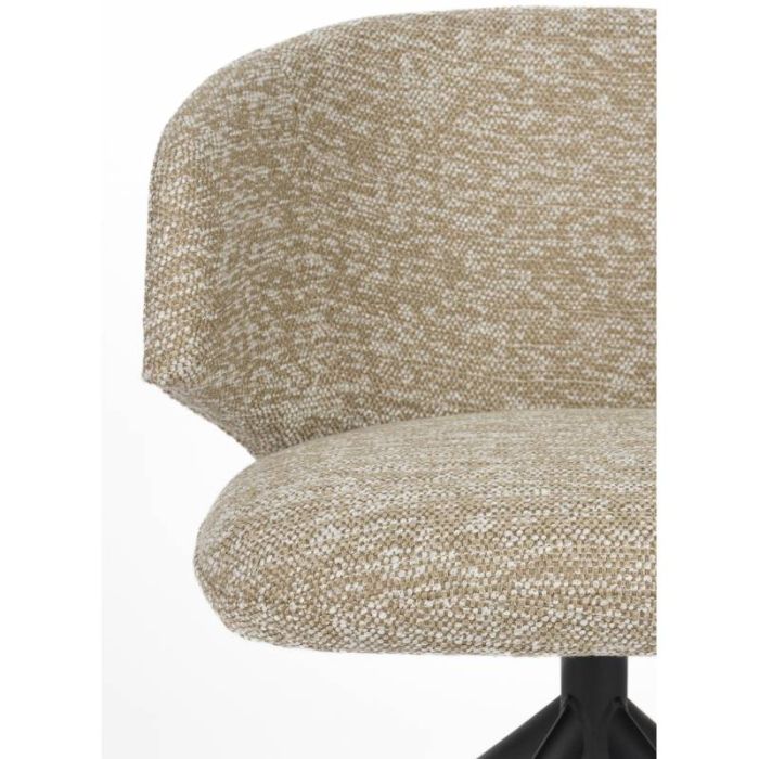 Silla Giratoria Marrón Jaspeado Hierro, 54'5 Cm