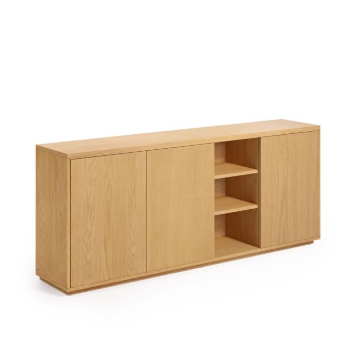 Aparador 3 Puertas Abilen Estilo Nórdico Natural, 180 Cm
