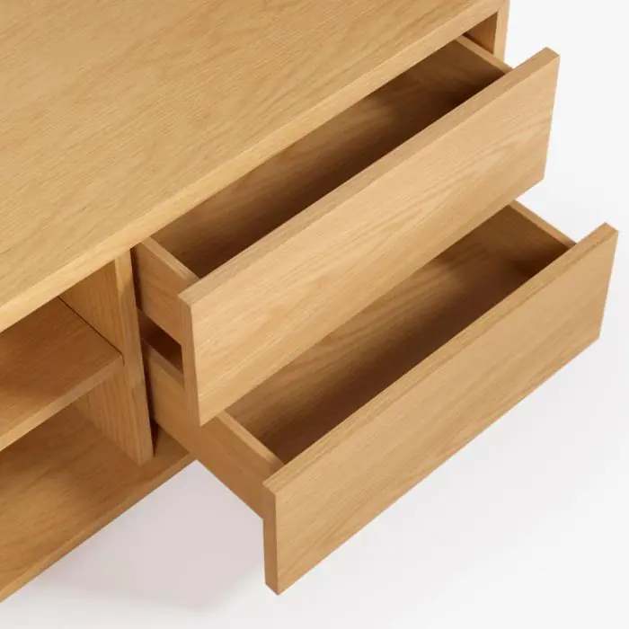Mueble TV Chapa Roble Natural, 170 Cm