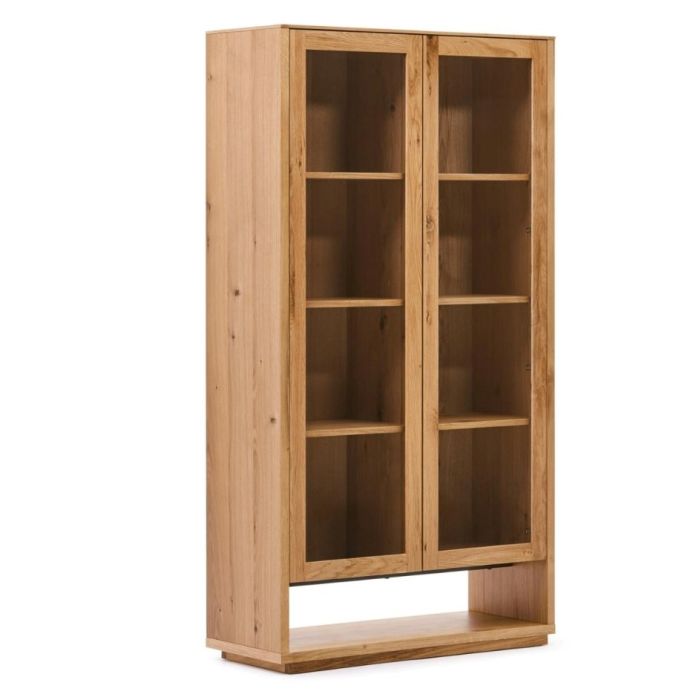 Vitrina Alguema Nórdica Chapa Roble, 100 Cm