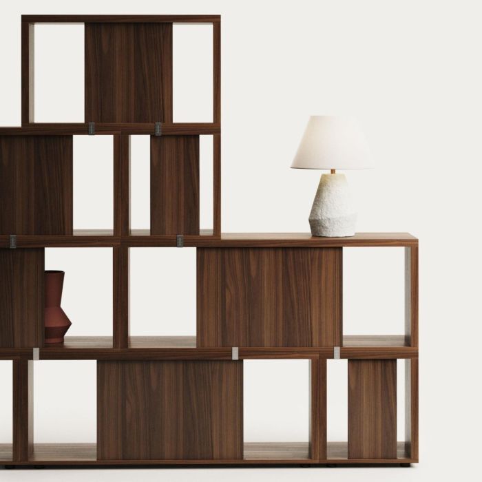 Estantería Modular Chapa Nogal, 101 Cm