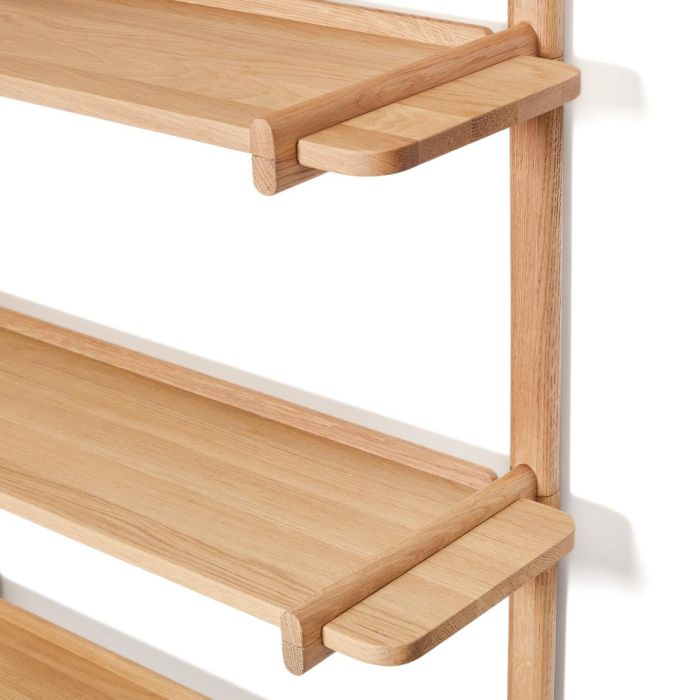Estantería Modular Madera Roble Acabado Natural, 90 Cm