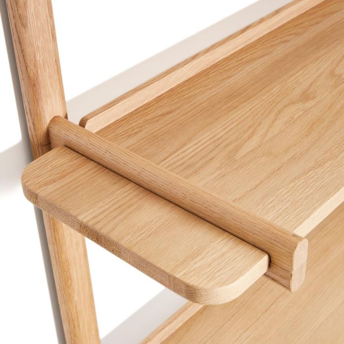 Estantería Modular Madera Roble Acabado Natural, 90 Cm