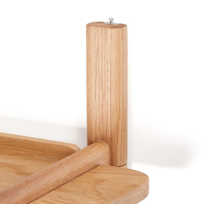 Estantería Modular Madera Roble Acabado Natural, 90 Cm
